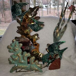 Large Vintage Metal Art